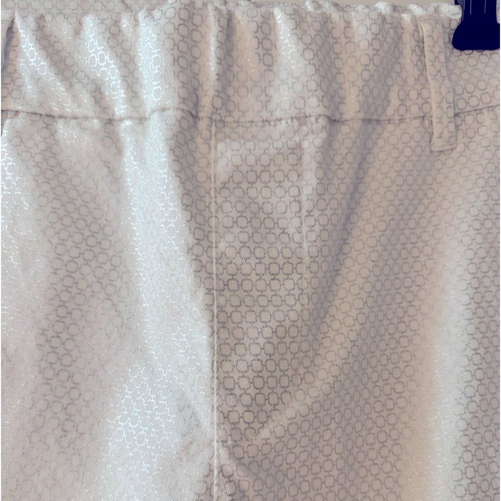 COPY - Flog white pants with silver design detail - size 29